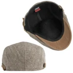 Casquette plate ajustable à motifs fins – Image 5