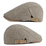 Casquette plate ajustable à motifs fins – Image 4