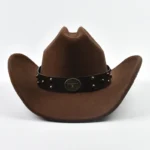 Chapeau de cowboy ceinture cloutée – Image 6