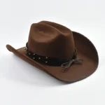Chapeau de cowboy ceinture cloutée – Image 7