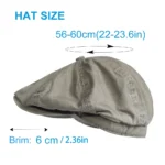 Casquette gavroche vintage en coton délavé – Image 2