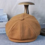 Casquette gavroche vintage en laine et polyester style rétro – Image 5