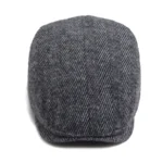 Casquette plate ajustable à motifs chevrons style rétro vintage – Image 5