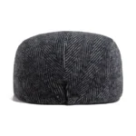 Casquette plate ajustable à motifs chevrons style rétro vintage – Image 7