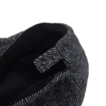 Casquette plate ajustable à motifs chevrons style rétro vintage – Image 9