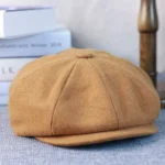 Casquette gavroche vintage en laine et polyester style rétro – Image 4