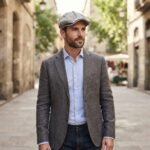 Casquette gavroche vintage en coton délavé – Image 6