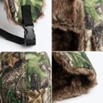 Chapka trappeur à motif camouflage forêt et fausse fourrure – Image 9