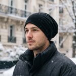 Bonnet slouchy noir en coton respirant – Image 5