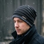 Bonnet slouchy en maille à rayures – Image 5