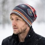 Bonnet slouchy imprimé motifs ethniques et géométriques – Image 9