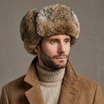 Chapka trappeur marron en fausse fourrure style raton laveur – Image 6