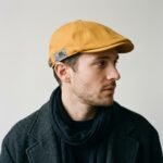 Casquette plate avec écusson vintage style dandy
