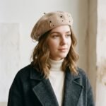 Béret punk grunge avec anneaux métalliques – Image 3