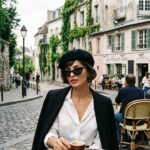 Béret d'artiste français classique noir pour femme – Image 8