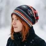 Bonnet slouchy imprimé motifs ethniques et géométriques – Image 10