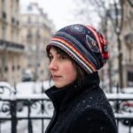 Bonnet slouchy imprimé motifs ethniques et géométriques – Image 7