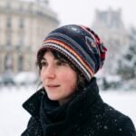 Bonnet slouchy imprimé motifs ethniques et géométriques – Image 5