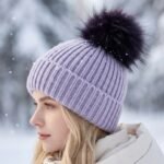 Bonnet à pompon volumineux en fourrure – Image 3