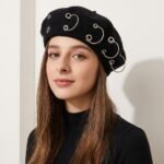 Béret punk grunge avec anneaux métalliques – Image 4