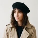 Béret d'artiste français classique noir pour femme – Image 7