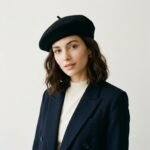 Béret d'artiste français classique noir pour femme – Image 6