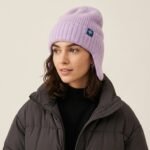 Bonnet péruvien en maille angora fluffy avec cache-oreilles – Image 7
