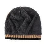 Bonnet  en maille torsadée avec doublure polaire – Image 6