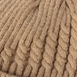 Bonnet  en maille torsadée avec doublure polaire – Image 3