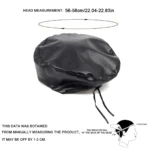 Béret noir en cuir style parisien chic – Image 2