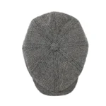Casquette gavroche en coton à motif chevron – Image 6
