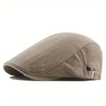 Casquette plate en coton délavé style gentleman – Image 2