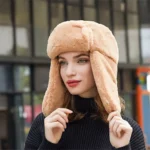Chapka ouchanka en peluche ultra-douce avec cache-oreilles – Image 5