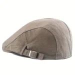Casquette plate en coton délavé style gentleman – Image 3