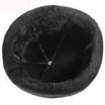 Bonnet d'hiver en cuir et fourrure – Image 4