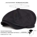Casquette gavroche classique à huit panneaux – Image 2