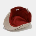 Casquette plate en lin respirant style – Image 3