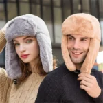 Chapka ouchanka en peluche ultra-douce avec cache-oreilles – Image 3