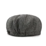 Casquette gavroche en coton à motif chevron – Image 7