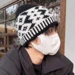Bonnet dôme à motifs jacquard géométriques – Image 9