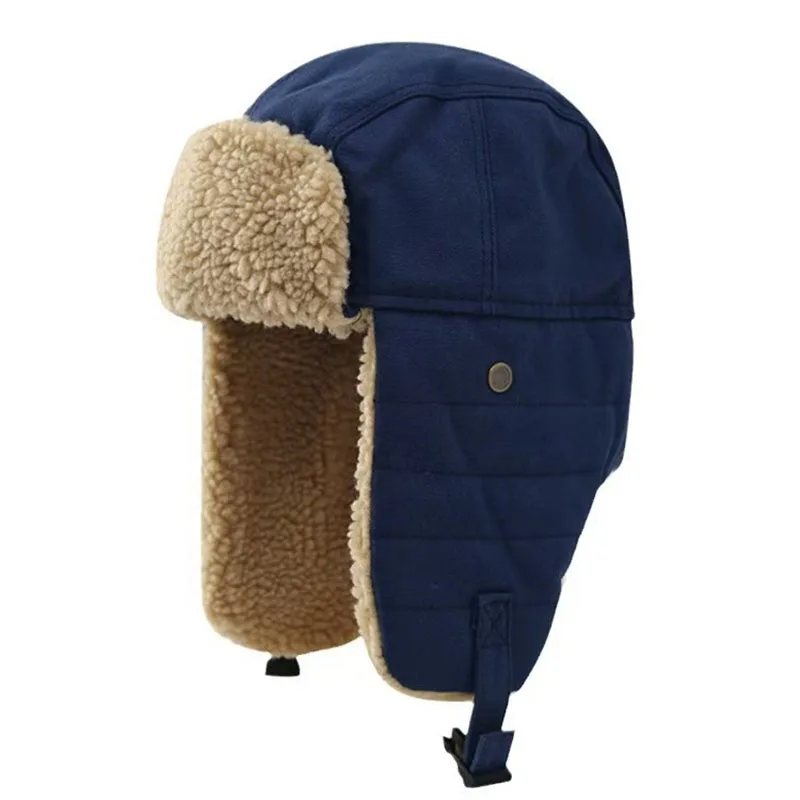 kf-Scf2b601c44c3400d9d927e636f76a9ad8 Chapka bleu et doublure aspect mouton – Image 1