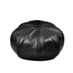 Casquette gavroche en cuir style rétro vintage – Image 5